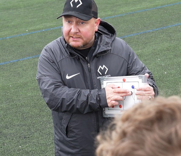 Mark Tinker at Momentous Football Academy